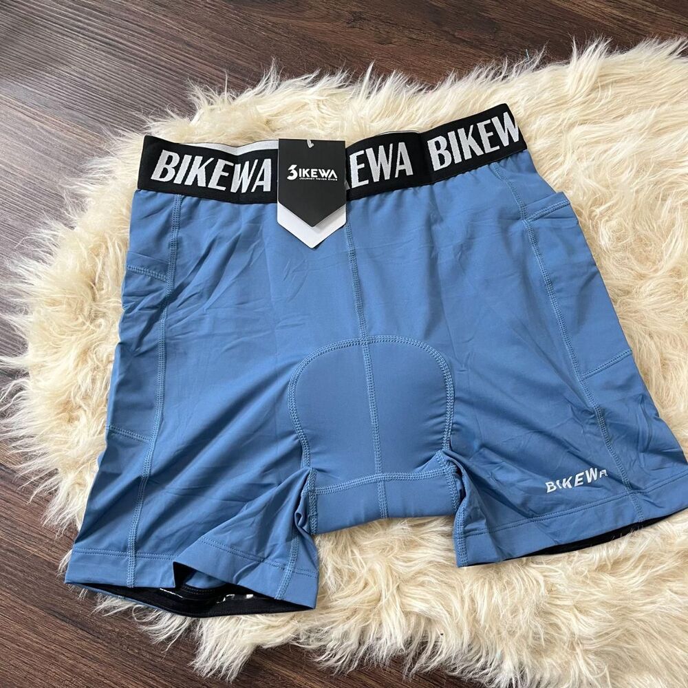 NEW Bikewa Men's 4D Padded Bike Shorts Cycling Underwear Biking Bicycle Shorts